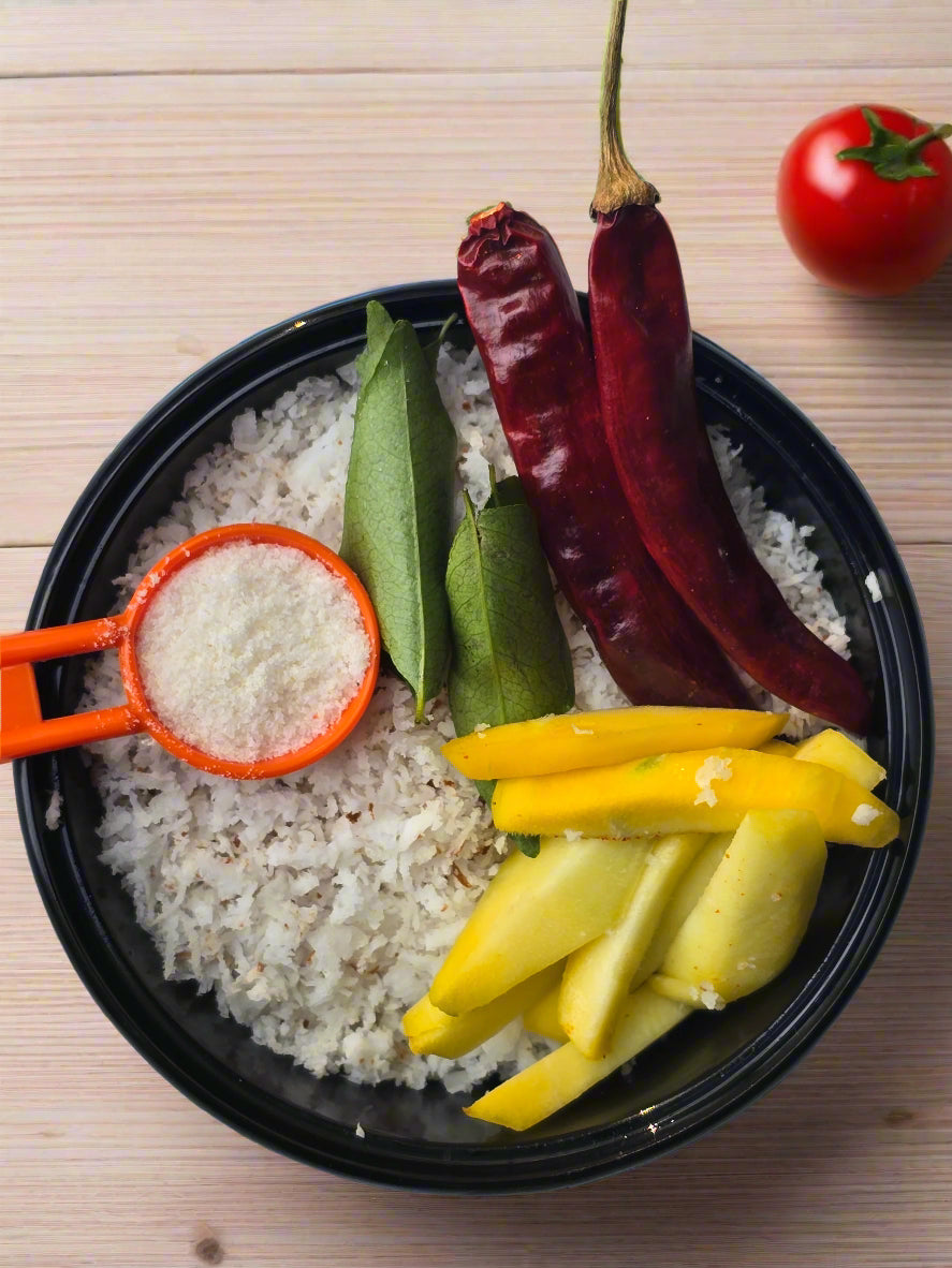 Mango Dry chilly Chammanthi with all ingredients - Ready To Cook - (4 Pax) - Q143