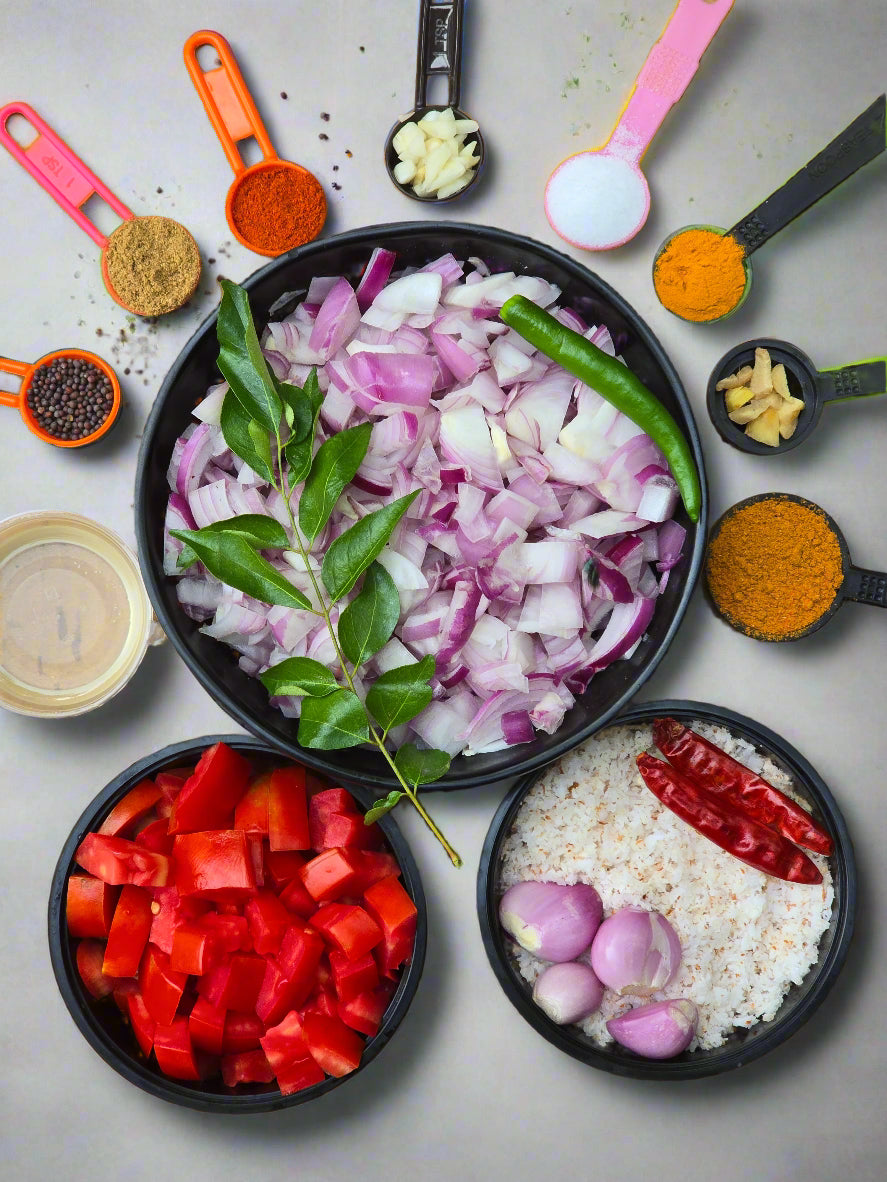 Egg Curry with all ingredients -Ideal for Four people - Q134