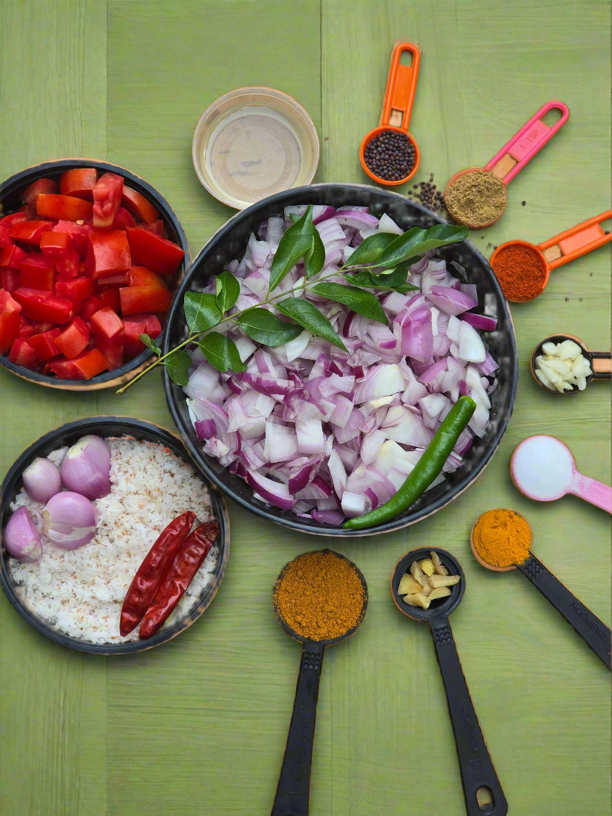 Egg Curry with all ingredients -Ideal for Four people - Q134