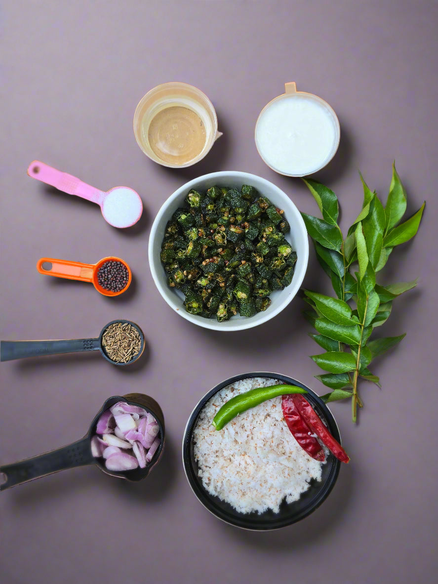 Fresh Vendakka Pachadi  with all ingredients - Ready To Cook - Q152