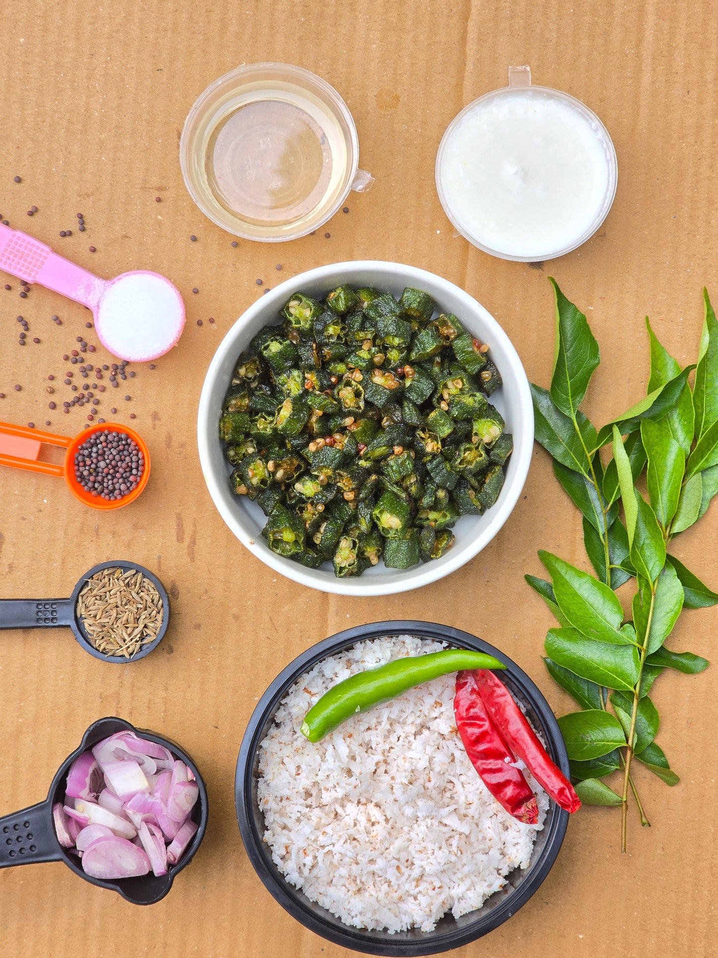 Fresh Vendakka Pachadi  with all ingredients - Ready To Cook - Q152