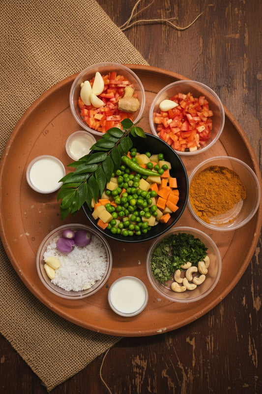 Mixed veg masala with all ingredients -Ideal for Four people - (4 Pax) - Q160