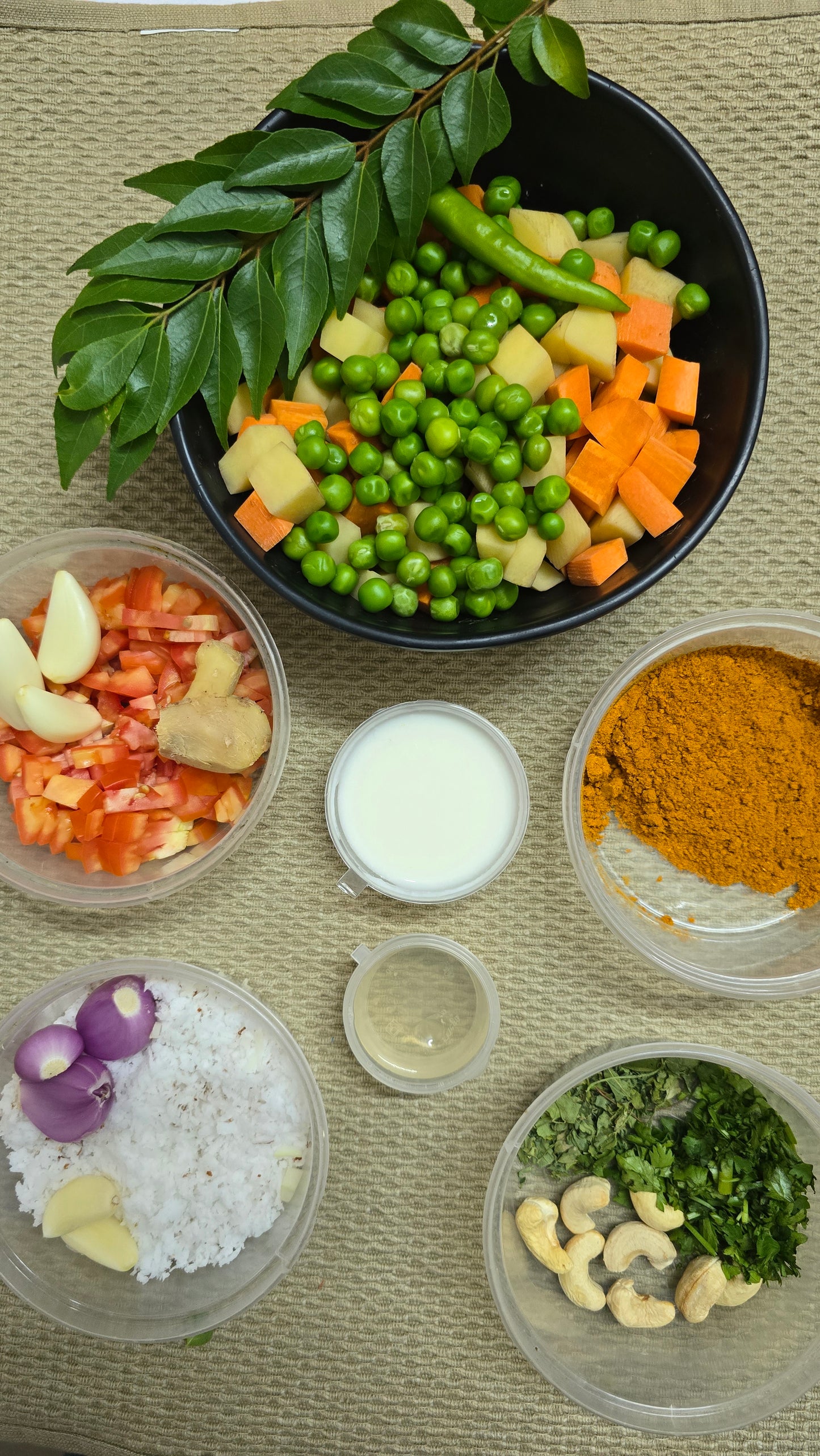 Mixed veg masala with all ingredients -Ideal for Four people - (4 Pax) - Q160