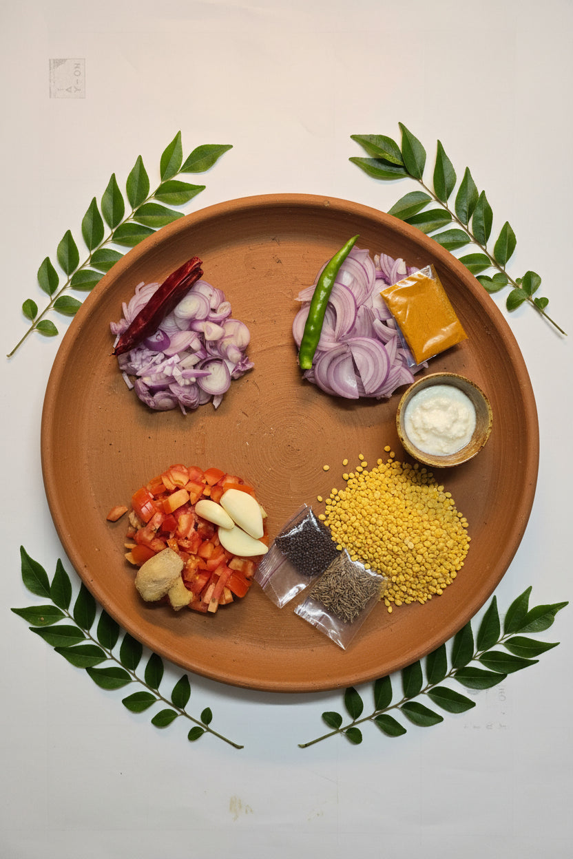 Parippu Curry  with all ingredients -Ideal for Four people - Q136