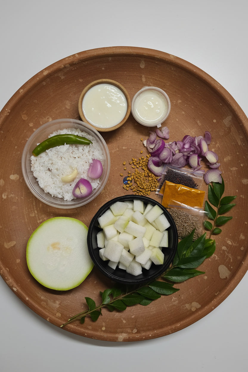 kumbalanga Moru Curry Ready To Cook  with all ingredients- Ready To Cook - (4 Pax) - Q168