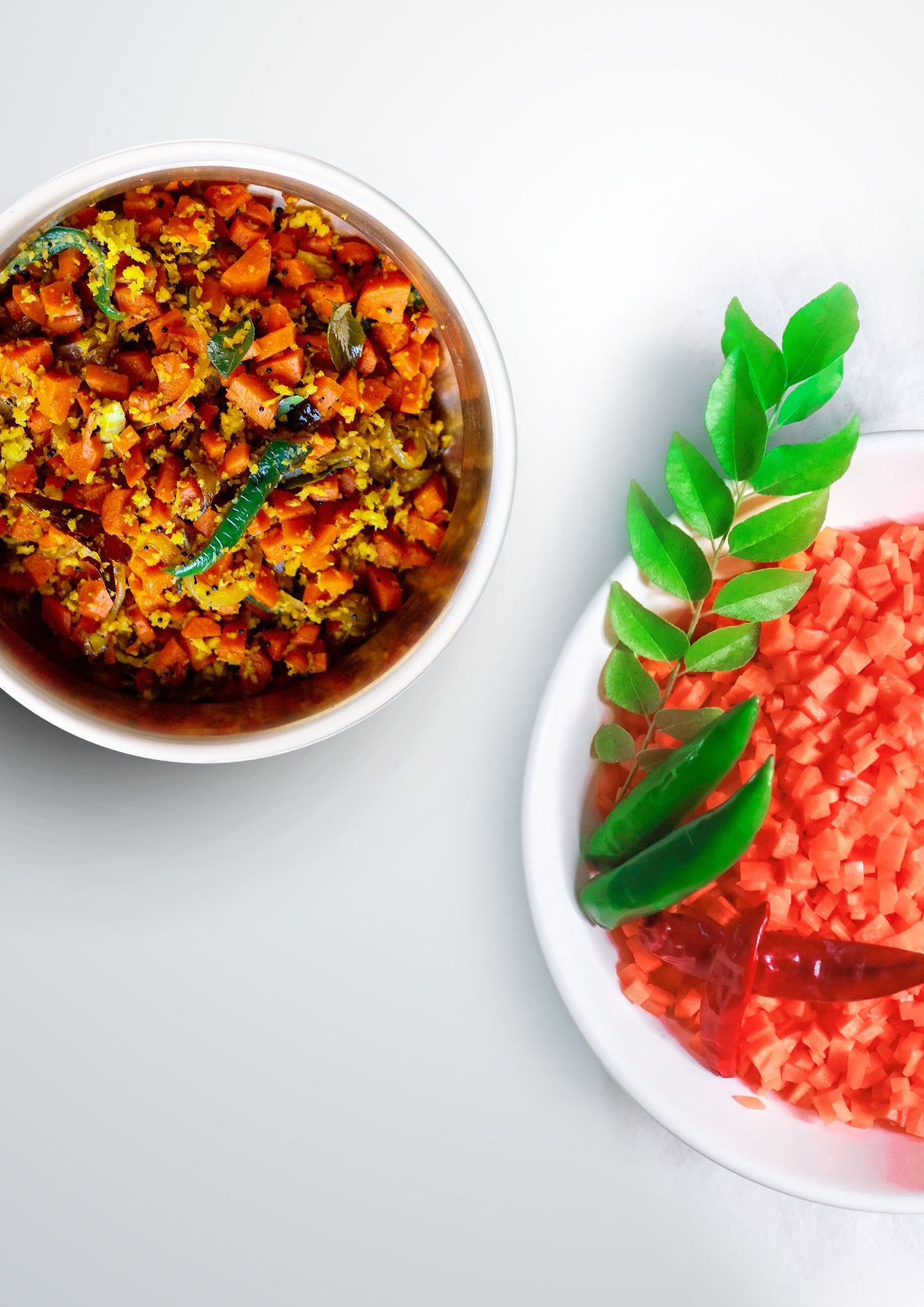 Fresh Carrot Thoran Vegetables Cut with all ingredients - Ready To Cook - (4 Pax) - Q102