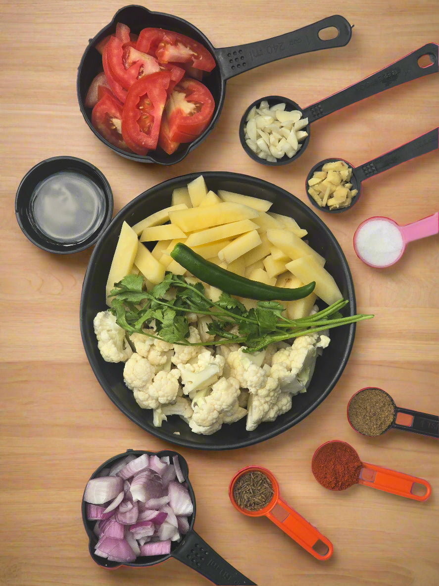 Aloo Gobi with all ingredients - Ready To Cook - (4 Pax) - Q146