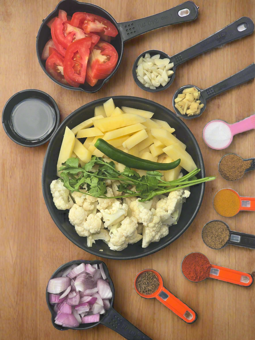 Aloo Gobi with all ingredients - Ready To Cook - (4 Pax) - Q146