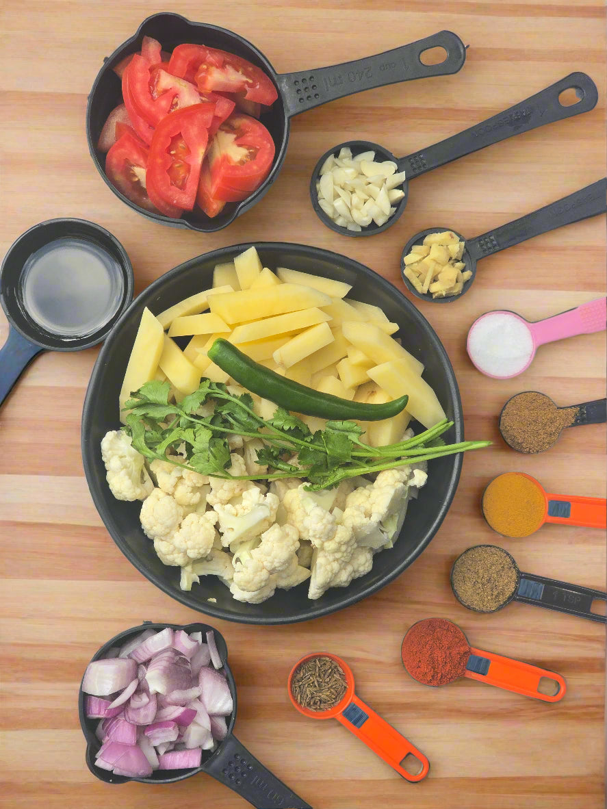 Aloo Gobi with all ingredients - Ready To Cook - (4 Pax) - Q146