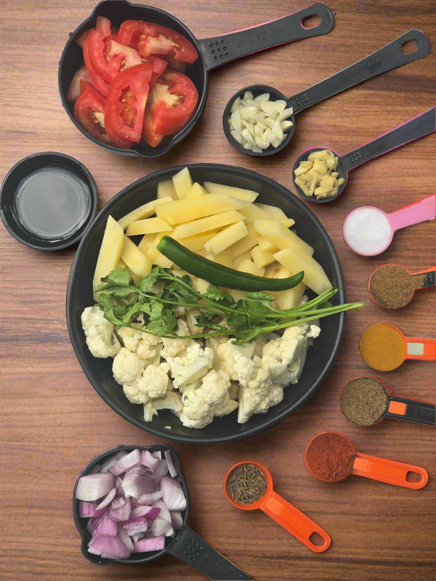 Aloo Gobi with all ingredients - Ready To Cook - (4 Pax) - Q146