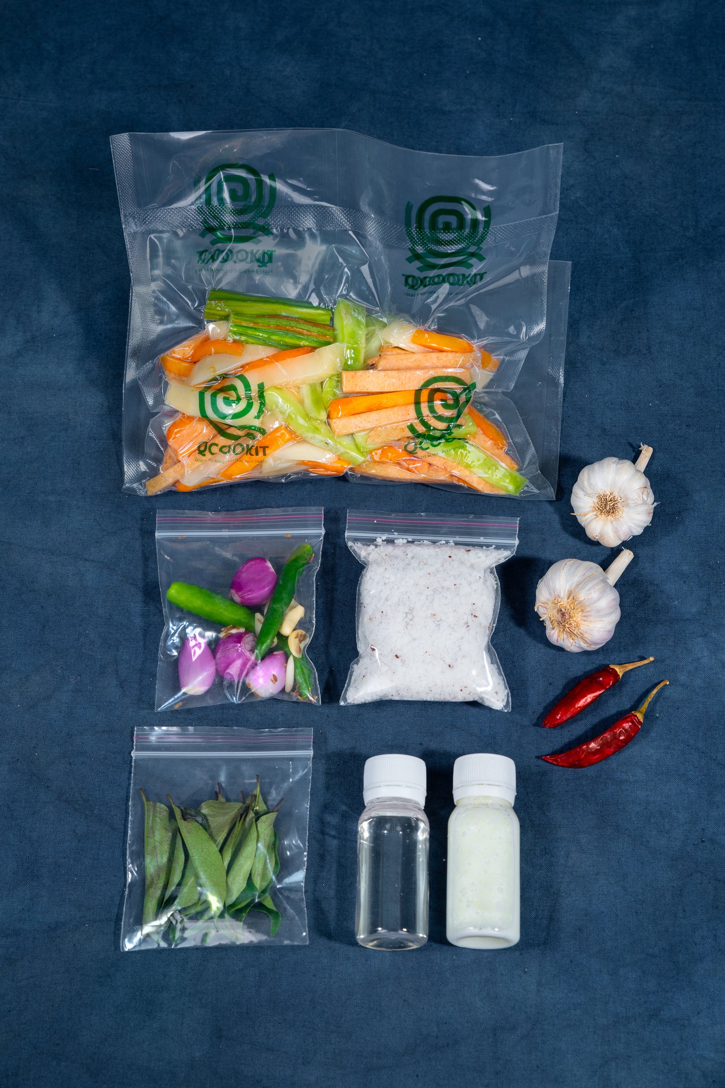 Fresh Aviyal Cut Vegetables with all ingredients -Ideal for Four people