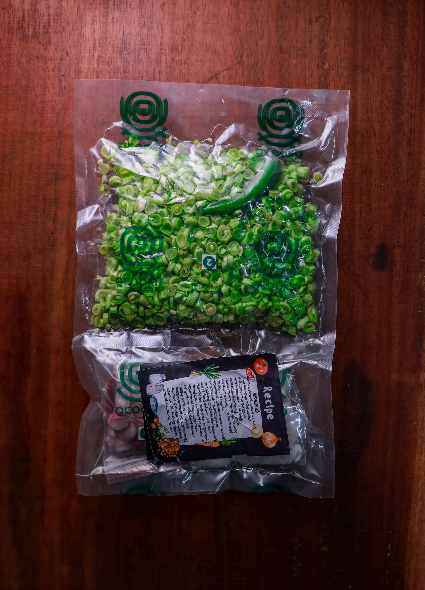 Fresh Beans Thoran Vegetables Cut with all ingredients - Ready To Cook  - (4 Pax) - Q111