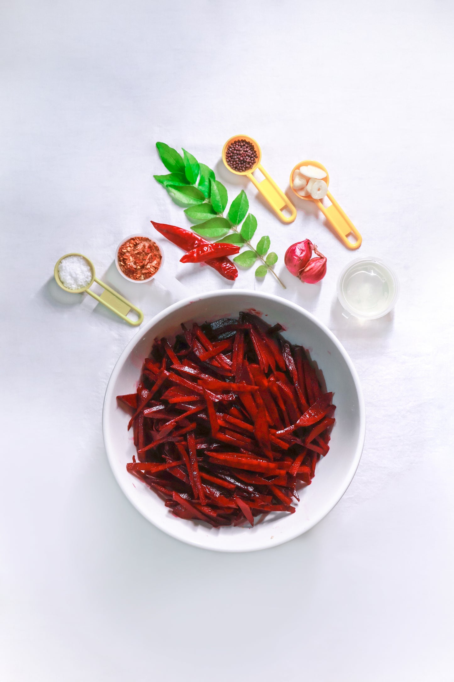 Fresh Beetroot Mezhukkuperatty Cut Vegetables with all ingredients- Ready To Cook - (4 Pax) - Q114