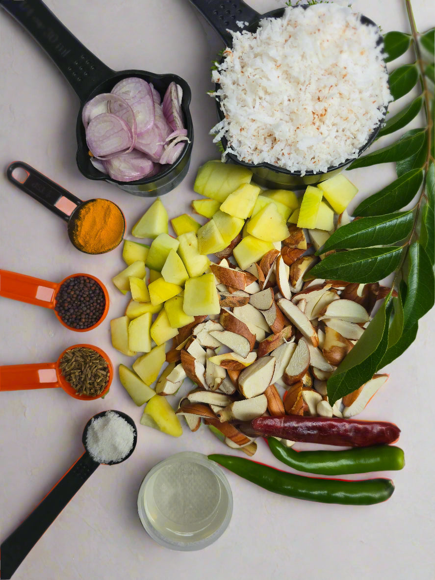 Chakkakuru Manga Curry Vegetables Cut with all ingredients - Ready To Cook - (4 Pax) - Q140 (Copy)