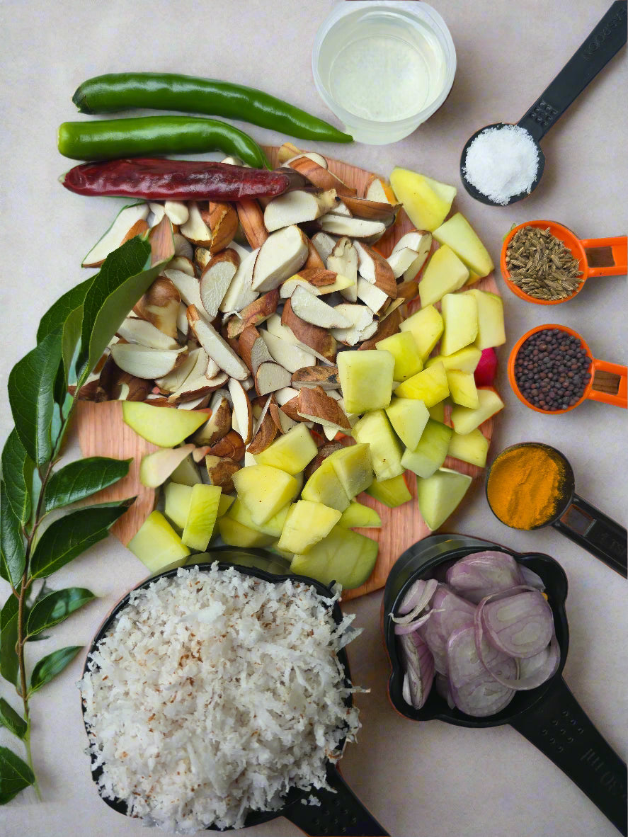 Chakkakuru Manga Curry Vegetables Cut with all ingredients - Ready To Cook - (4 Pax) - Q140 (Copy)