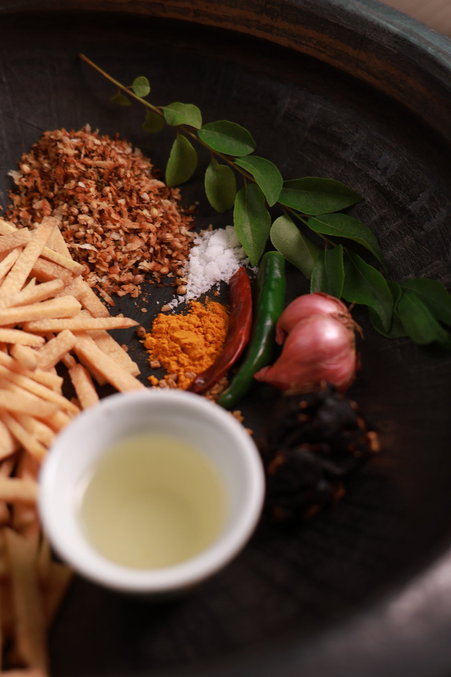 Fresh Chena Theeyal Cut Vegetables   with all ingredients- Ready To Cook -(4 Pax) - Q123