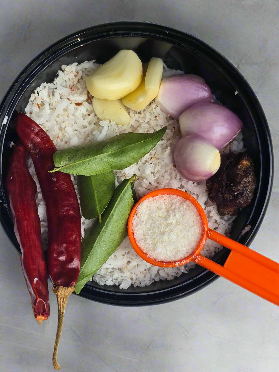 Coconut Valampuli Chammanthi with all ingredients - Ready To Cook - (4 Pax) - Q142