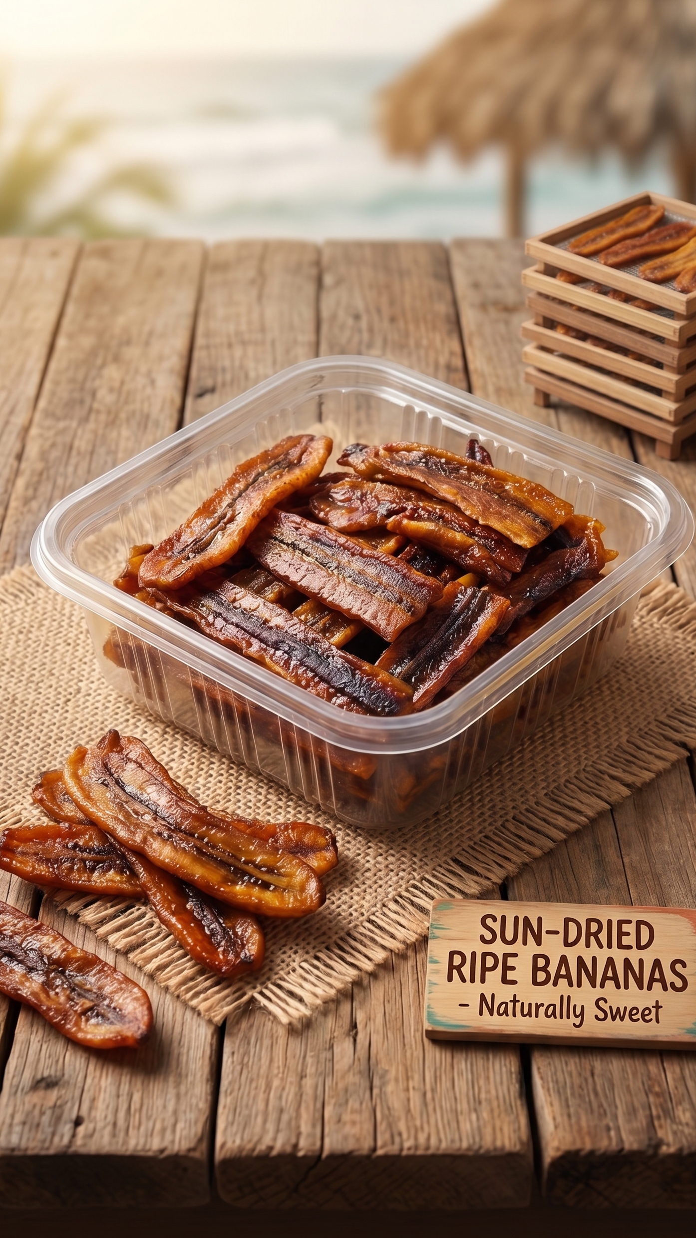 sun dried ripe banana