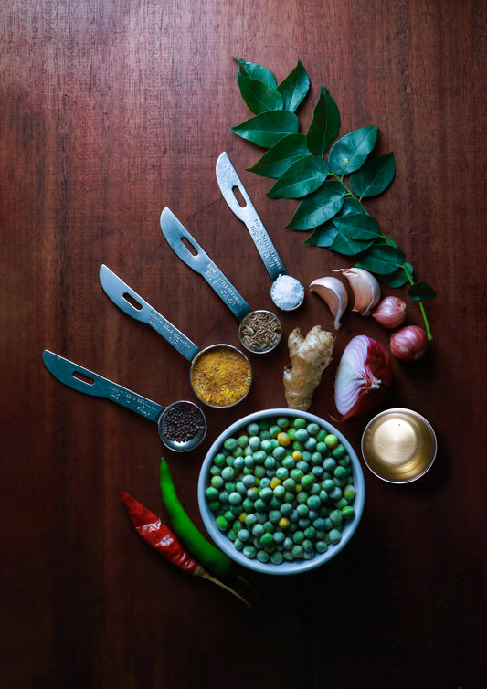 Fresh Greenpeas curry Mix with all ingredients - Ready To Cook  - (4 Pax) - Q128