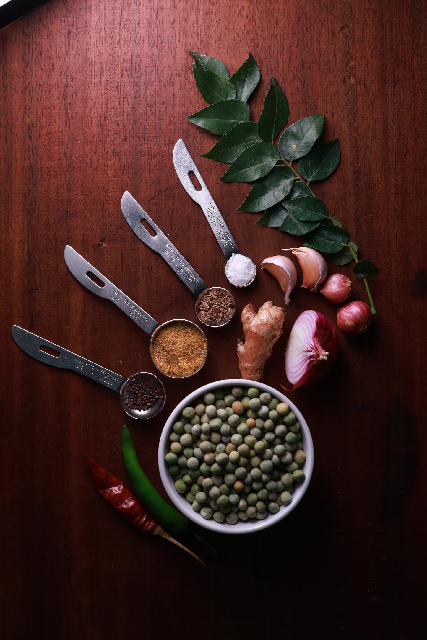 Fresh Greenpeas curry Mix with all ingredients - Ready To Cook  - (4 Pax) - Q128