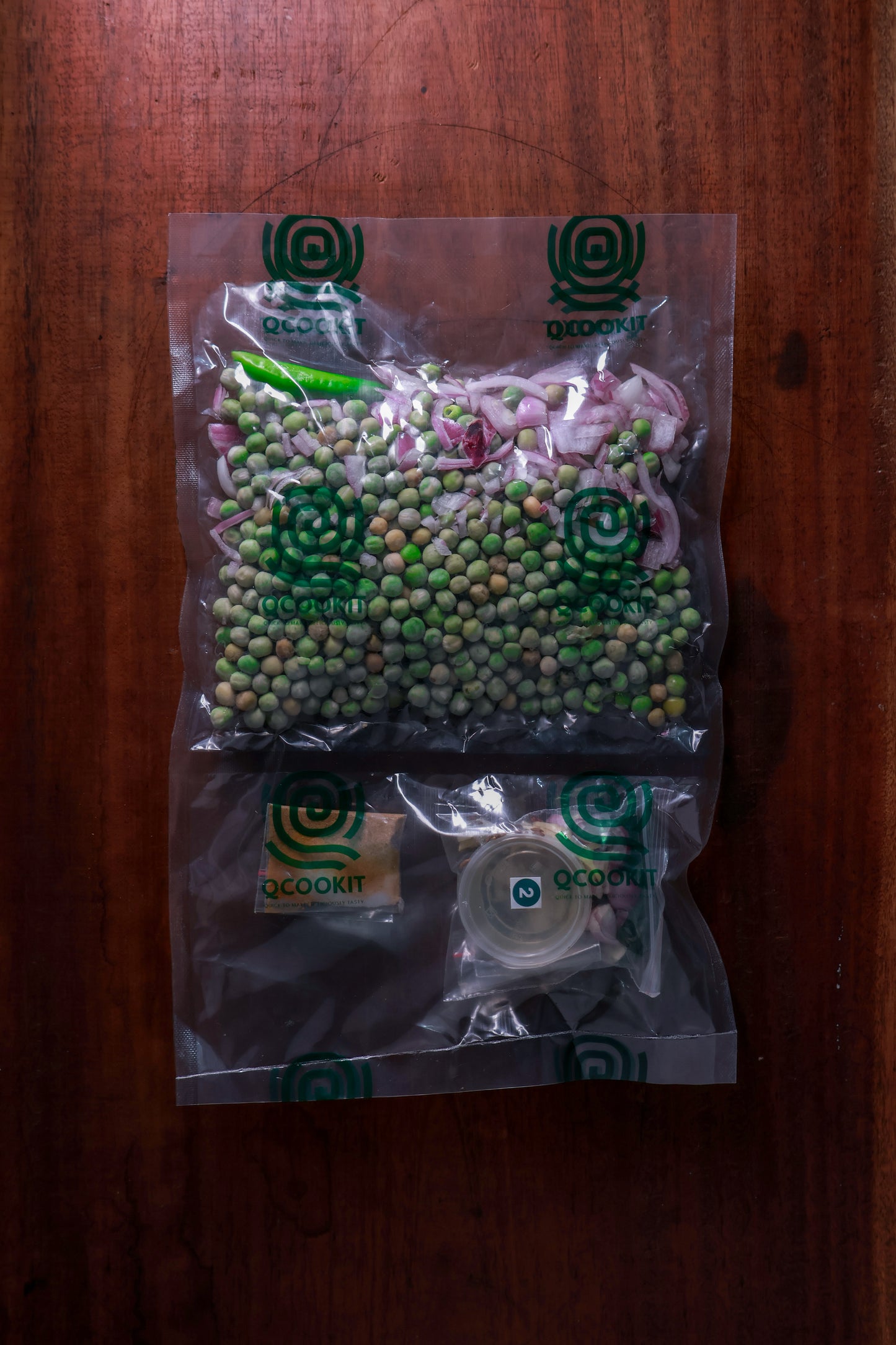 Fresh Greenpeas curry Mix with all ingredients - Ready To Cook  - (4 Pax) - Q128