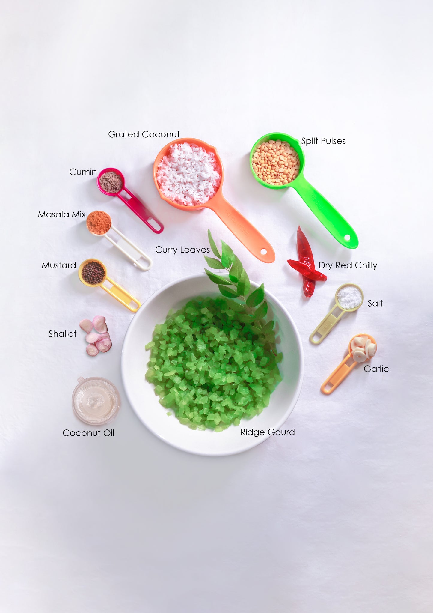 Padavalanga Parippu Thoran Fresh Cut Vegetables with all ingredients - Ready To Cook - (4 Pax) - Q101