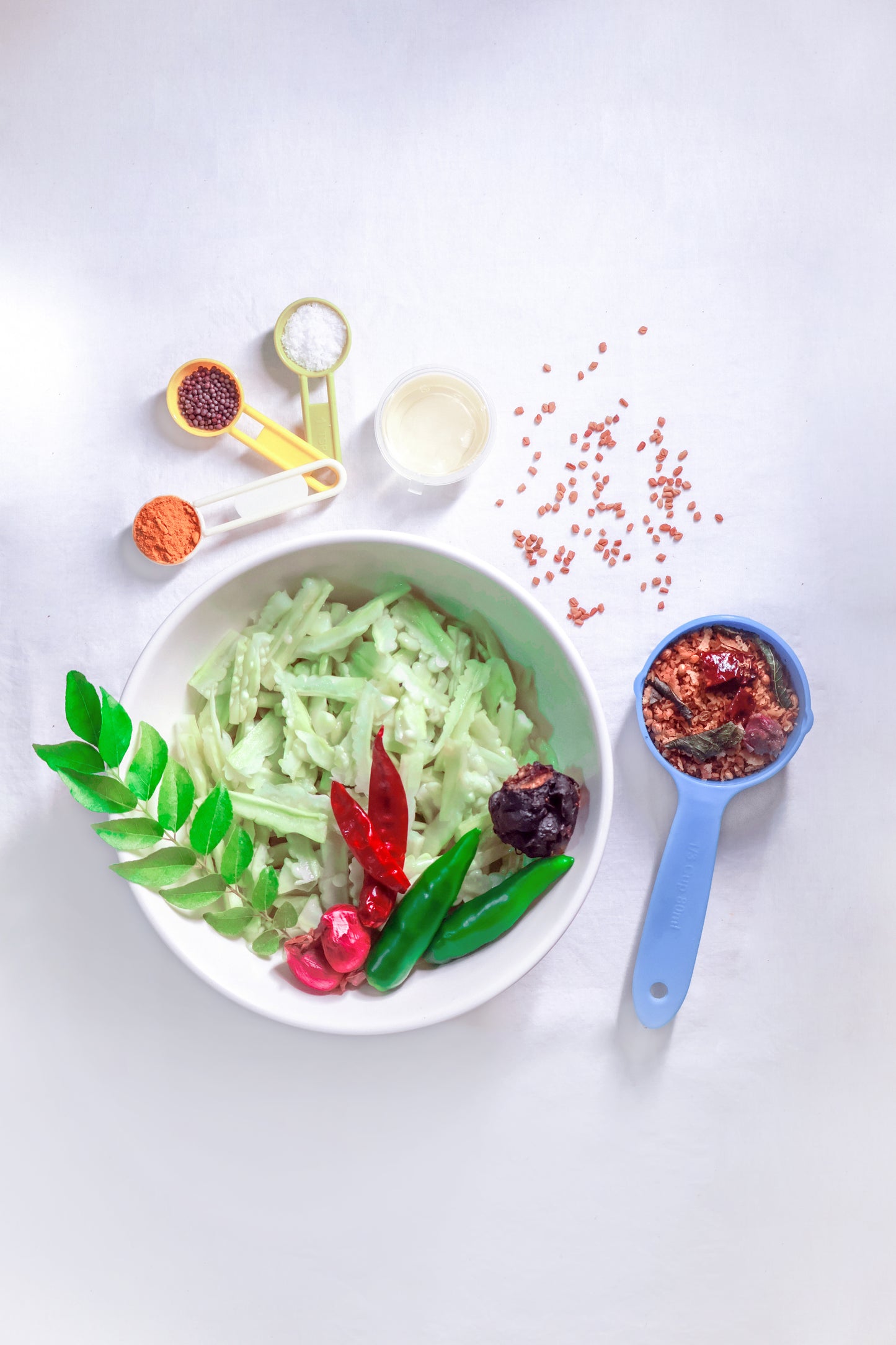 Pavakka Theeyal Fresh Cut Vegetables  with all ingredients- Ready To Cook - (4 Pax) - Q156