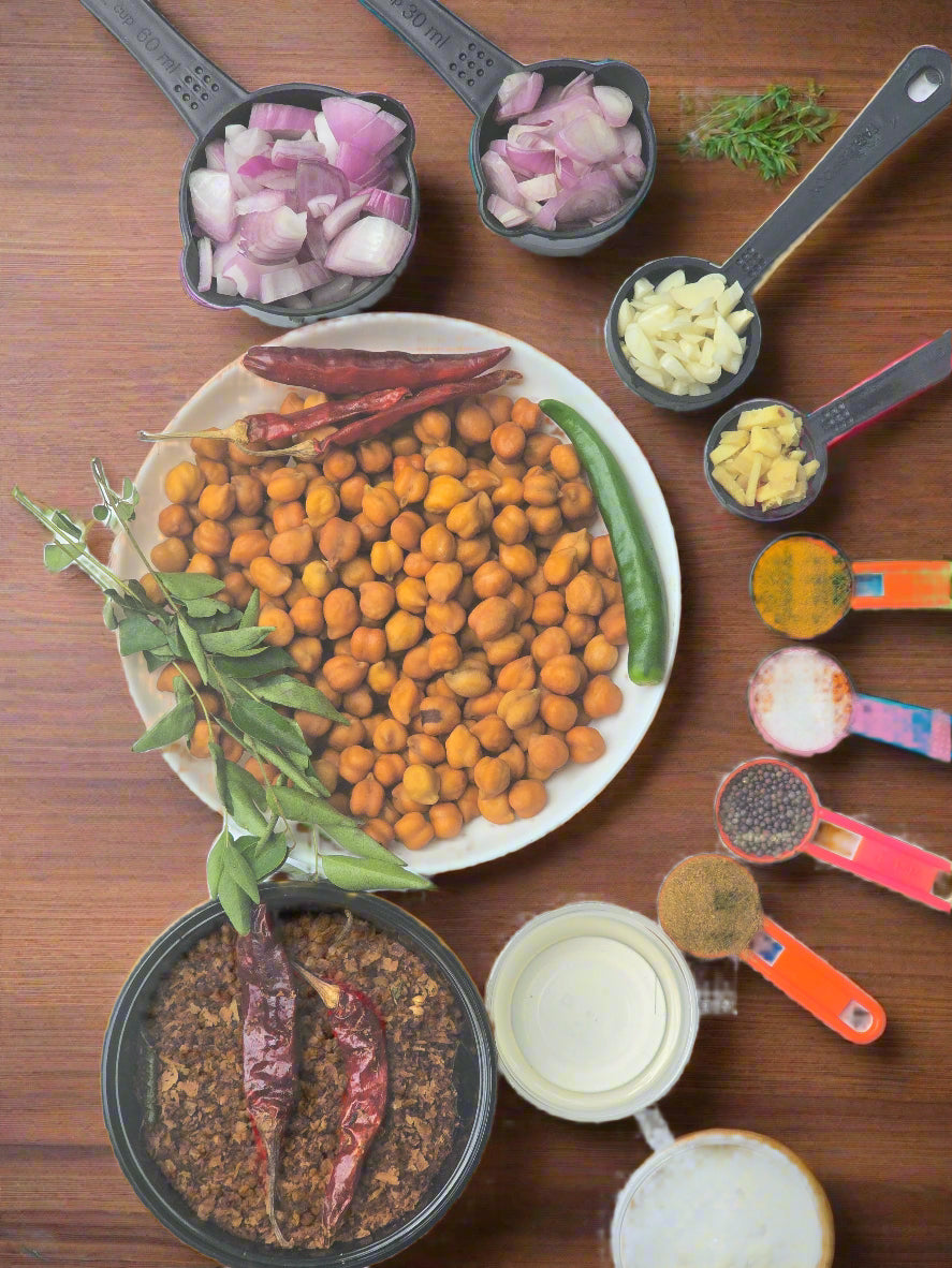 Ready To Cook  Kadala Curry with all ingredients - (4 Pax) - Q117