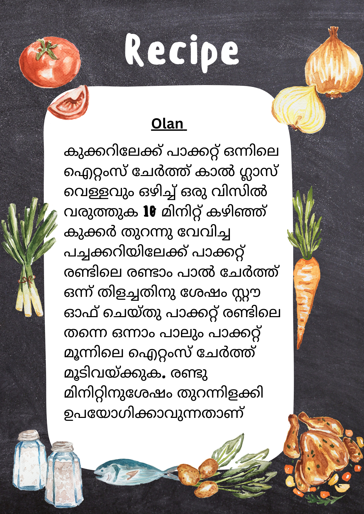 Fresh Olan  Ready To Cook kumbalanga Cut  and Vanpayar with all ingredients- (4 Pax) - Q109