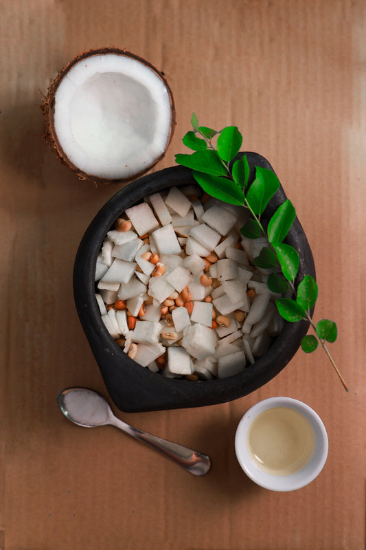 Fresh Olan  Ready To Cook kumbalanga Cut  and Vanpayar with all ingredients- (4 Pax) - Q109