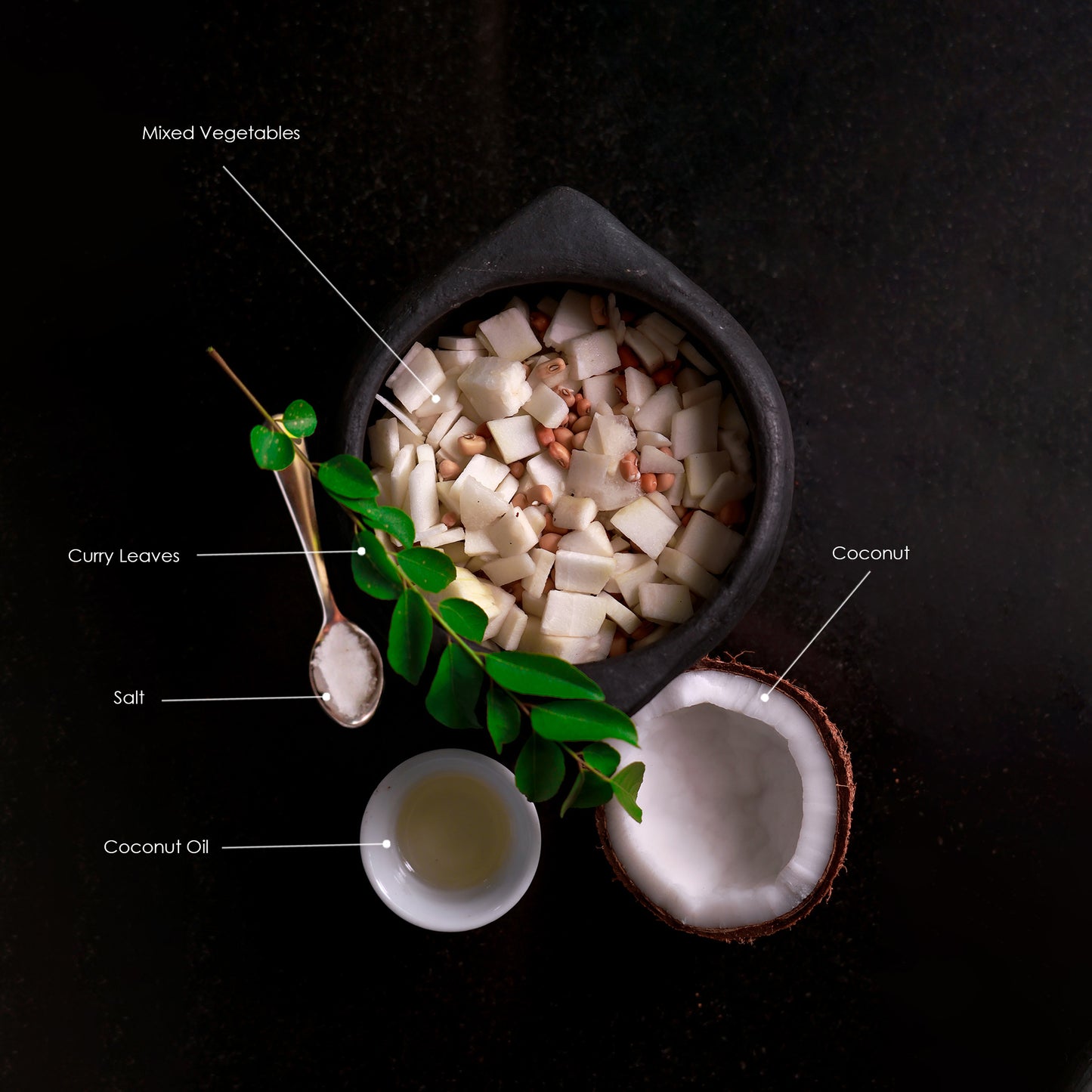 Fresh Olan  Ready To Cook kumbalanga Cut  and Vanpayar with all ingredients- (4 Pax) - Q109