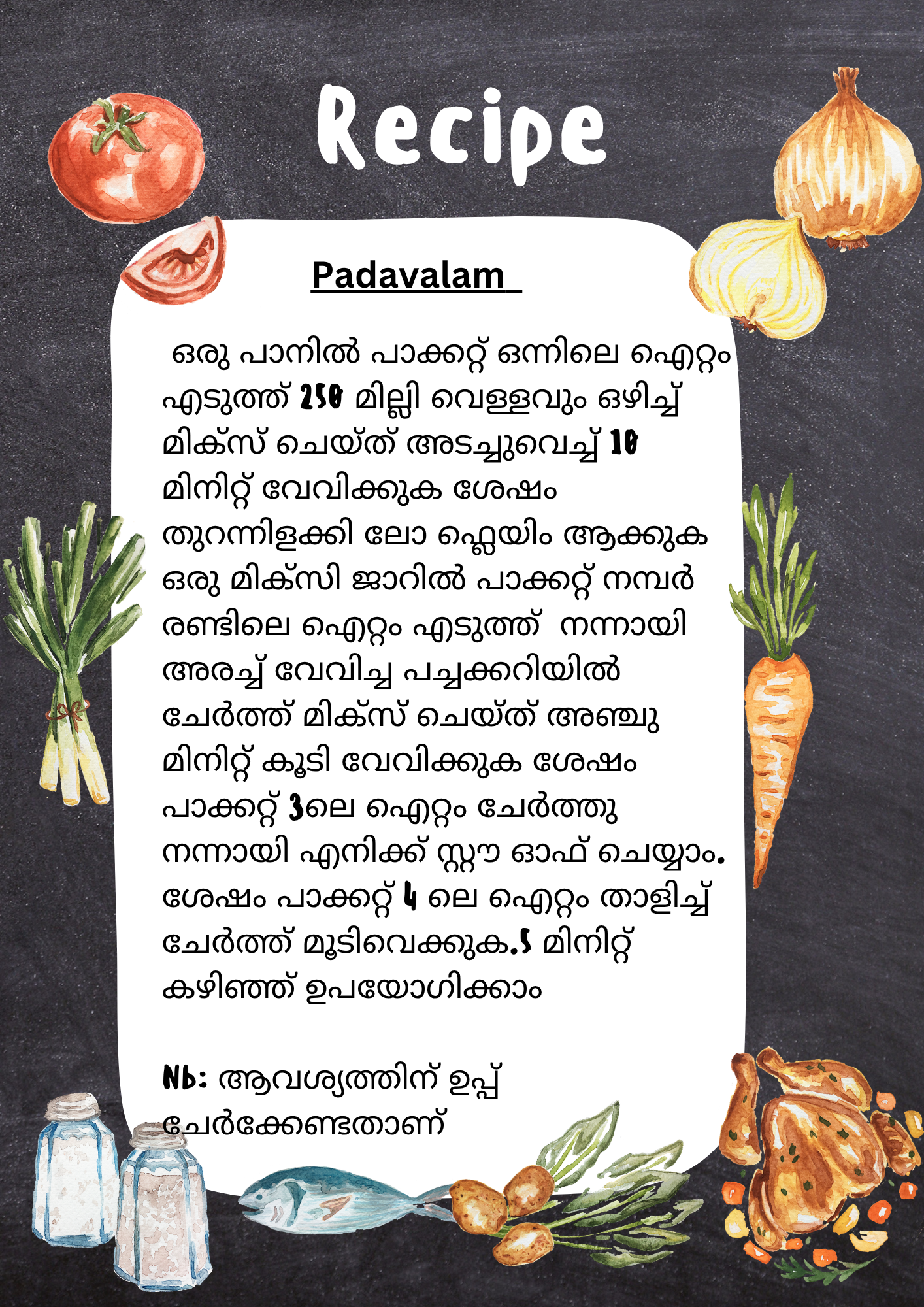 Padavalam Moru Curry Ready To Cook  with all ingredients- Ready To Cook - (4 Pax) - Q167