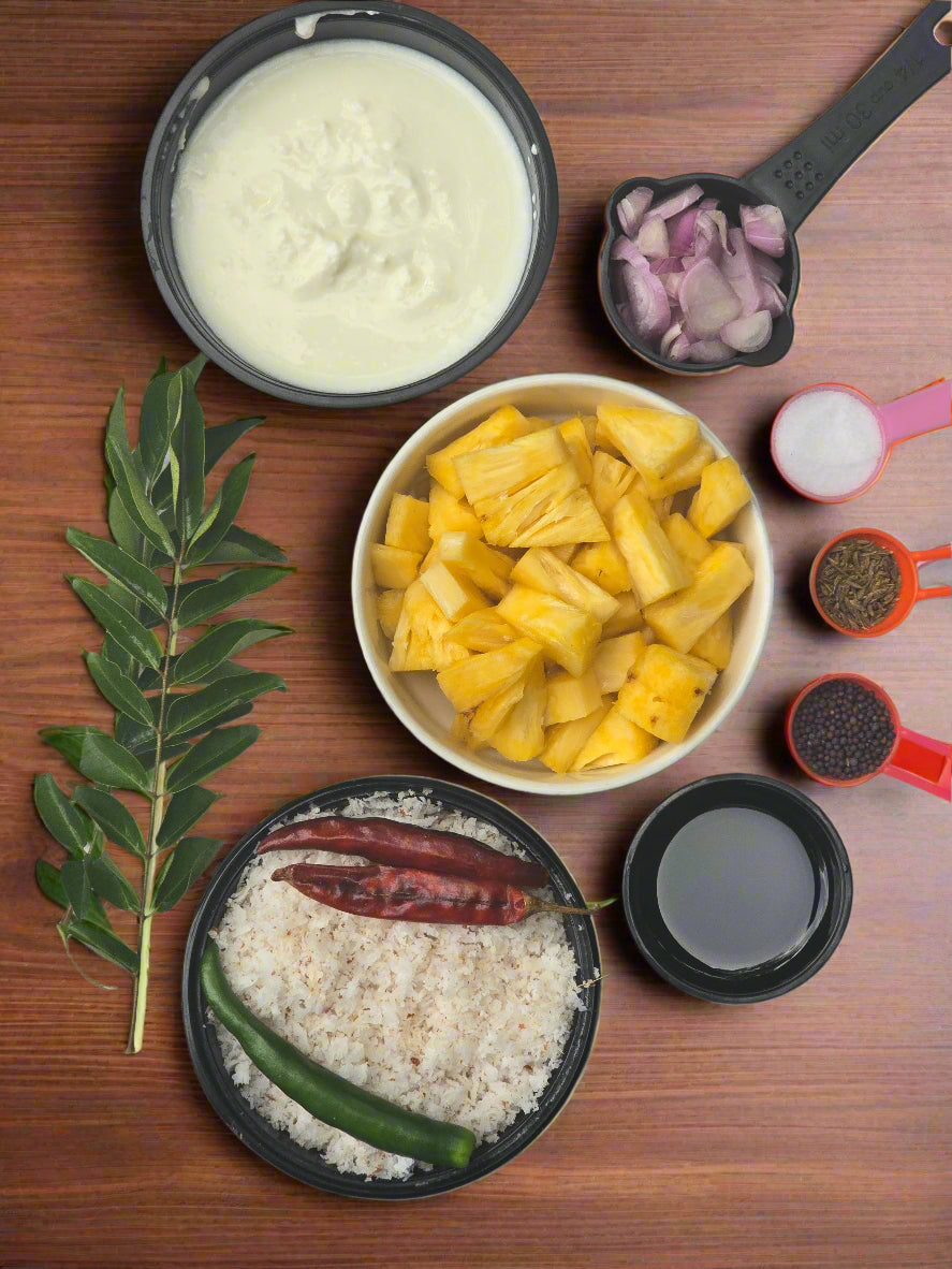 Pineapple Pachadi Cut with all ingredients - Ready To Cook -Q151
