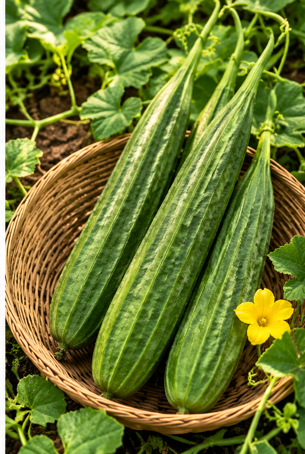 Farm Fresh Ridge Gourd (Peerkangai / Peechinga) – Ivy Paradise