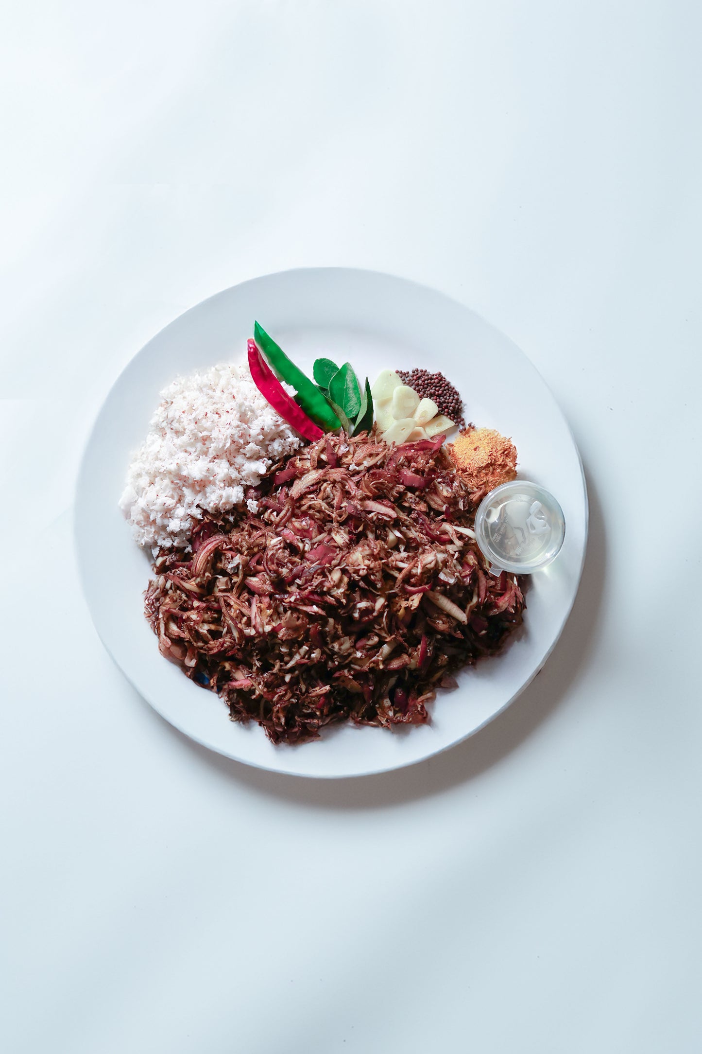 Fresh Vazha Chundu Thoran Vegetables Cut with all ingredients - Ready To Cook - (4 Pax) - Q155