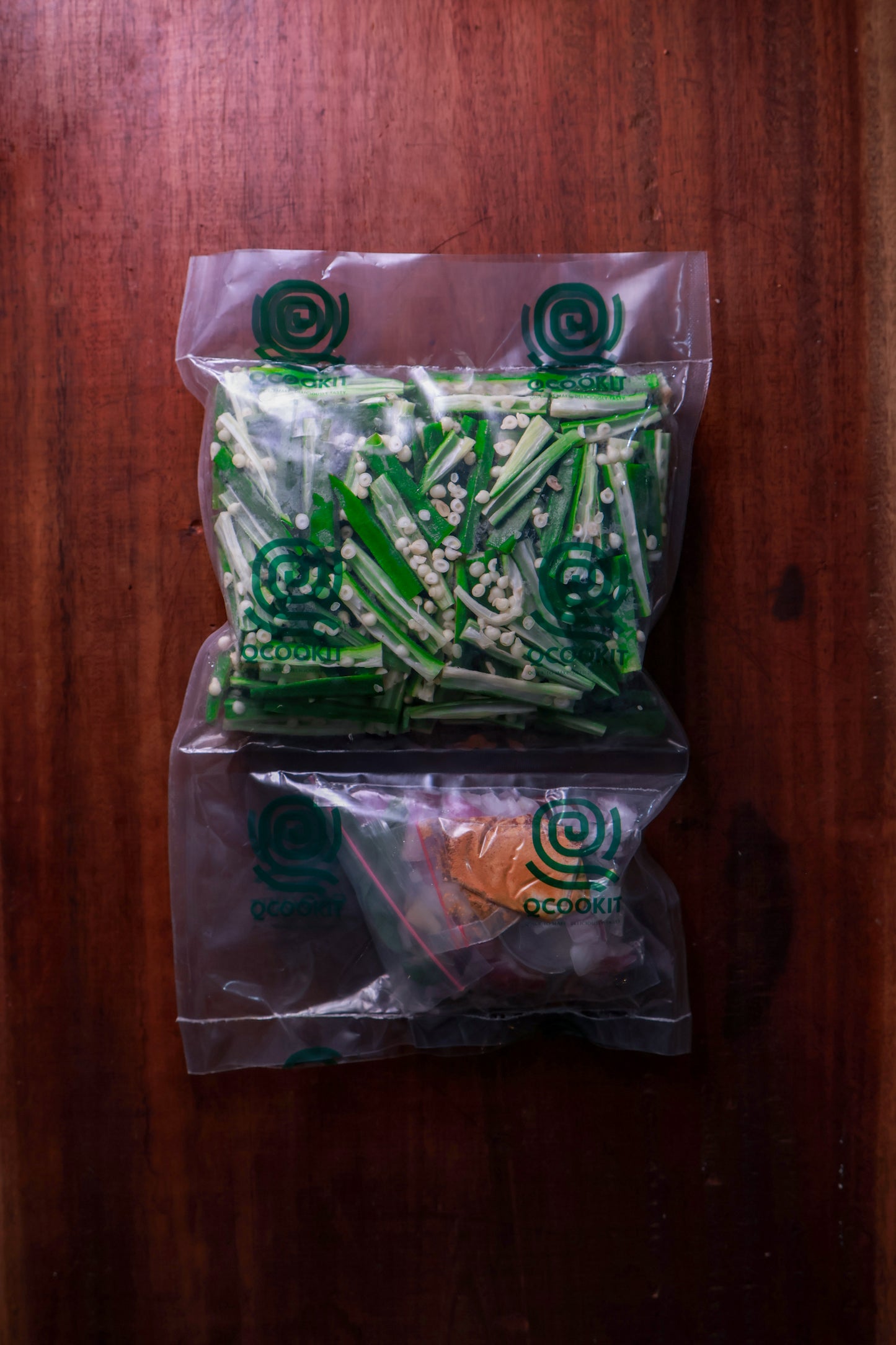 Fresh Vendakka Mezhukkuperatty  with all ingredients - Ready To Cook - Q151