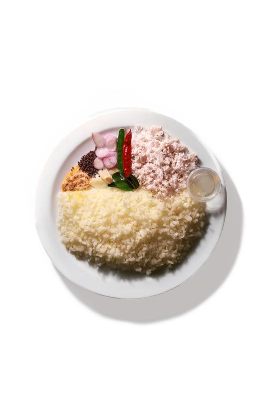 Fresh Papaya Thoran Vegetables Cut with all ingredients - Ready To Cook - (4 Pax) - Q153