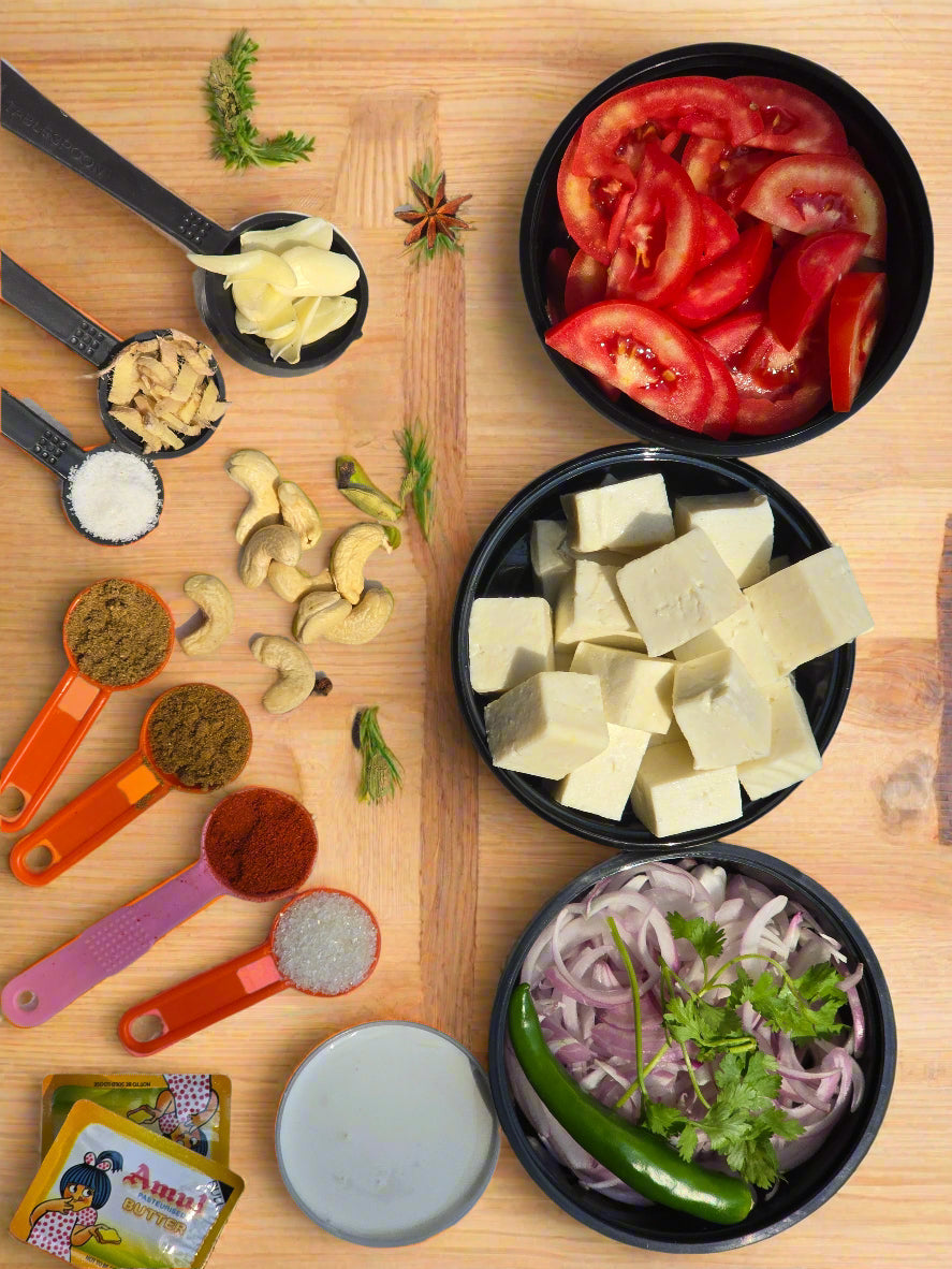 Paneer Butter Masala with all ingredients - Ready To Cook - (4 Pax) - Q147