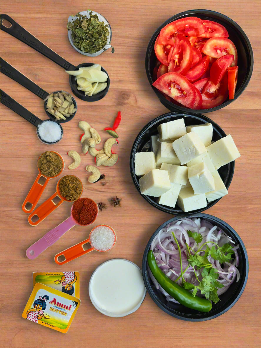 Paneer Butter Masala with all ingredients - Ready To Cook - (4 Pax) - Q147