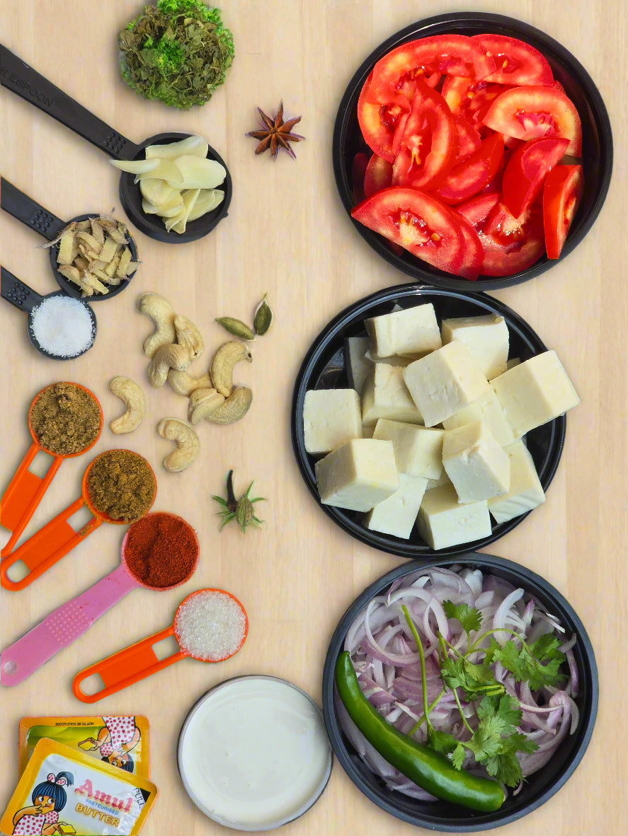 Paneer Butter Masala with all ingredients - Ready To Cook - (4 Pax) - Q147